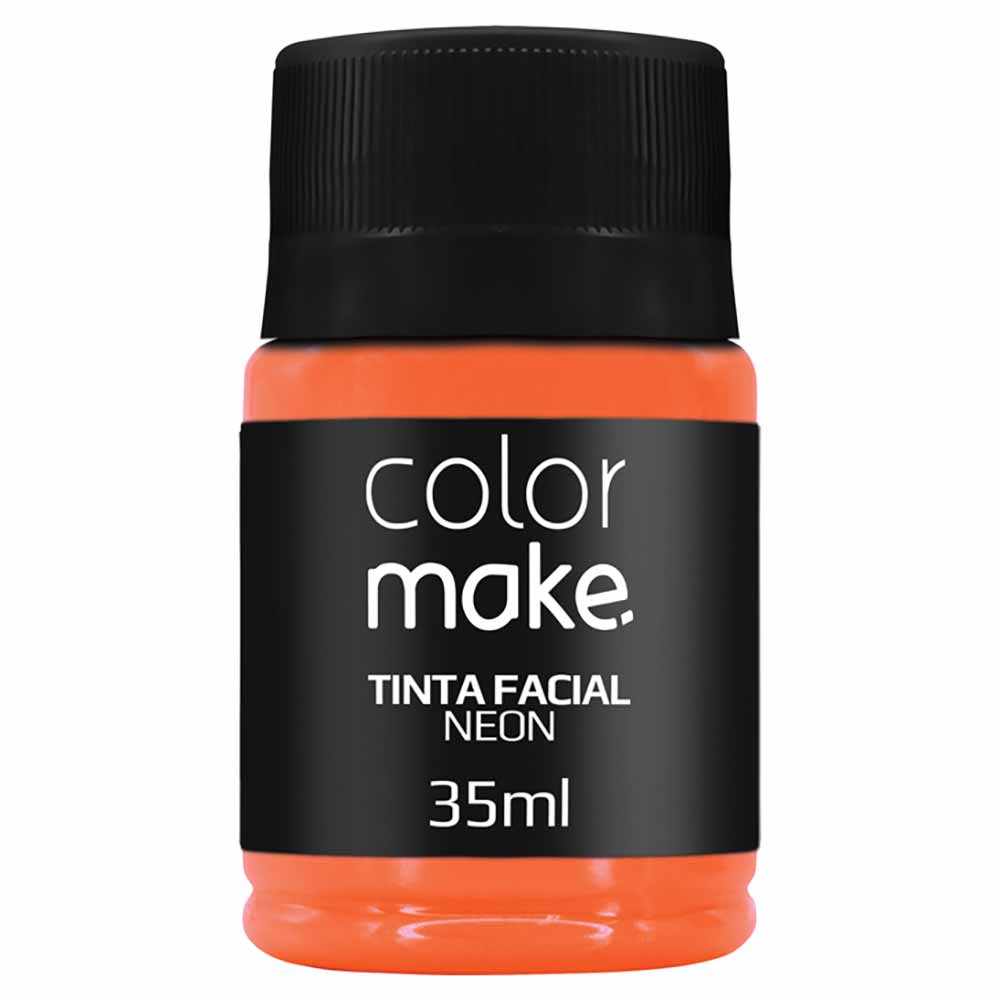 Tinta facial Neon Colormake - Com 12 unidades(6 cores sortidas)